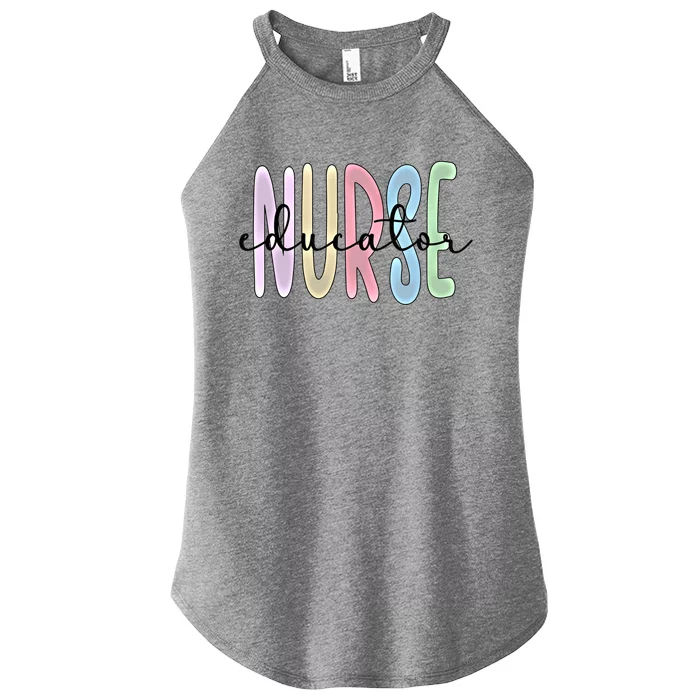 Nurse Educator Appreciation Nursing Education Gift Women’s Perfect Tri Rocker Tank