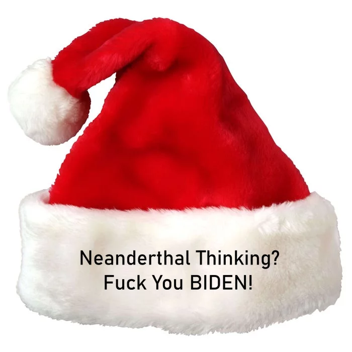 Neanderthal Thinking Premium Christmas Santa Hat