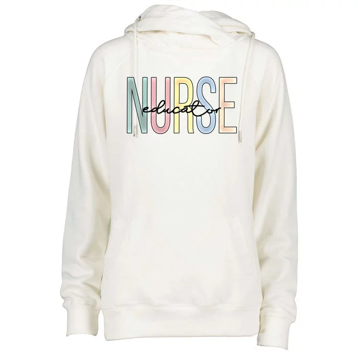 Nurse Educator Boho Nursing Educator Gift Womens Funnel Neck Pullover Hood