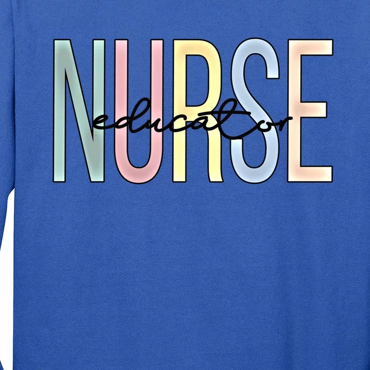 Nurse Educator Boho Nursing Educator Gift Long Sleeve Shirt