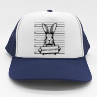 Naughty Easter Bunny Mug Shot Funny Sustainable Bucket Hat | TeeShirtPalace