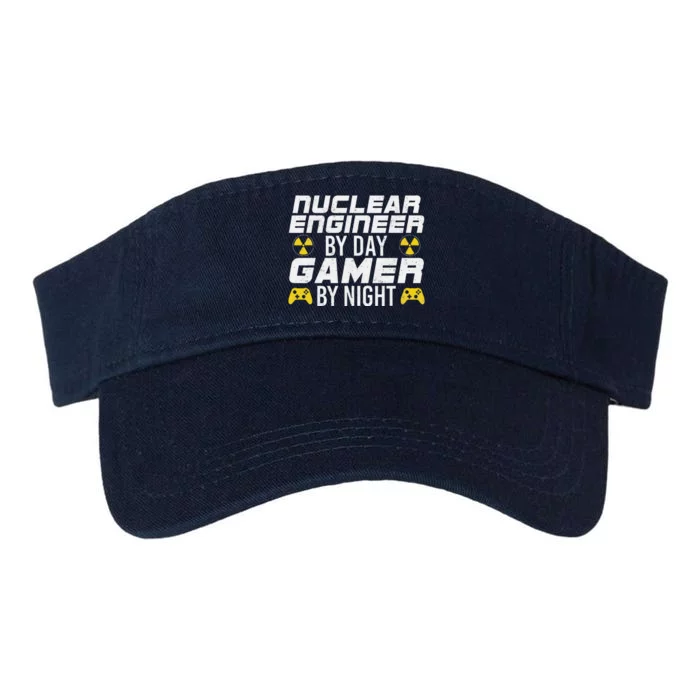 Nuclear Engineer By Day Gamer By Night Nuclear Engineer Valucap Bio-Washed Visor