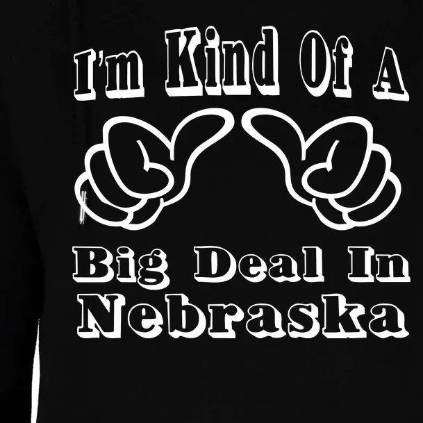 Nebraska Big Deal Womens Funnel Neck Pullover Hood