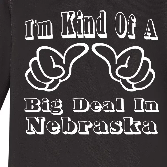 Nebraska Big Deal Baby Long Sleeve Bodysuit