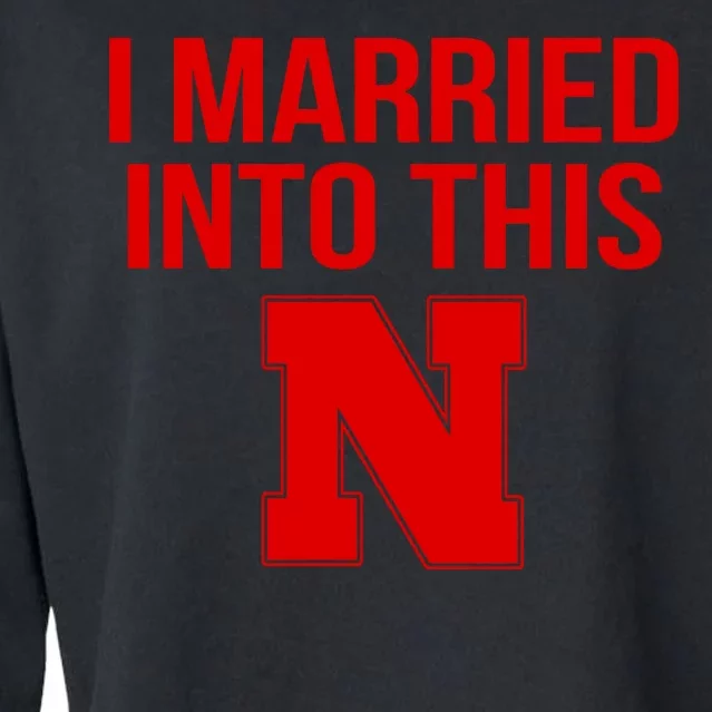 Nebraska Football Married Into This Cropped Pullover Crew