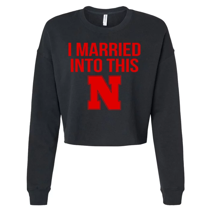 Nebraska Football Married Into This Cropped Pullover Crew