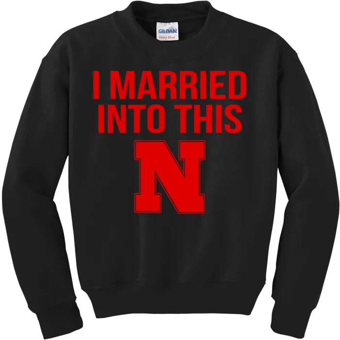 Nebraska Football Married Into This Kids Sweatshirt