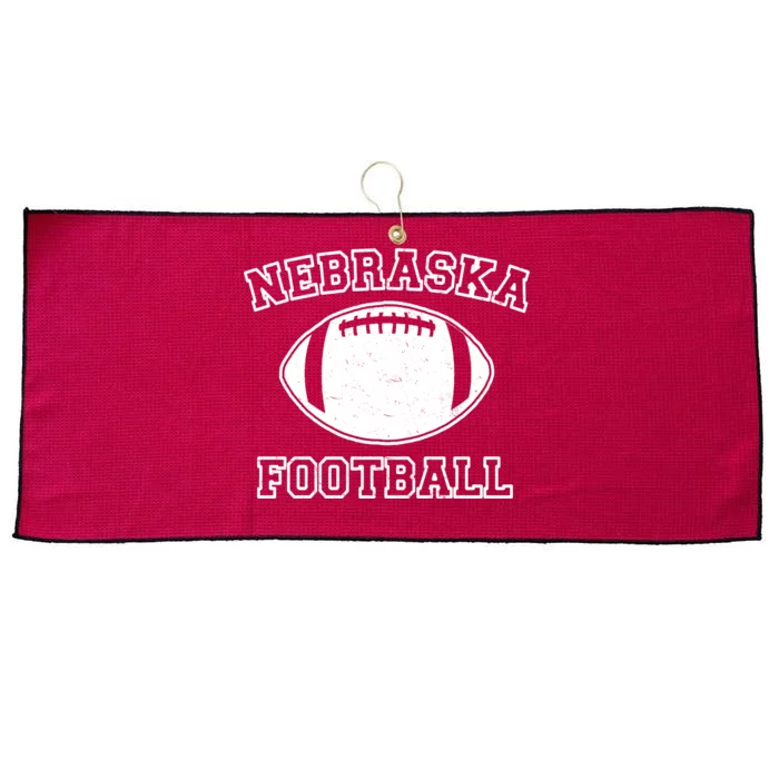 Nebraska Football Vintage Distressed Large Microfiber Waffle Golf Towel