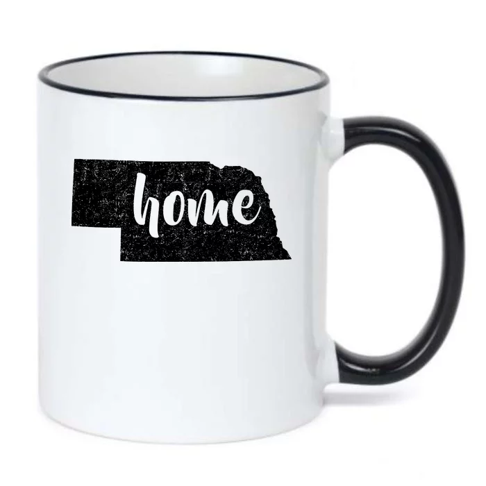 Nebraska Home State Black Color Changing Mug