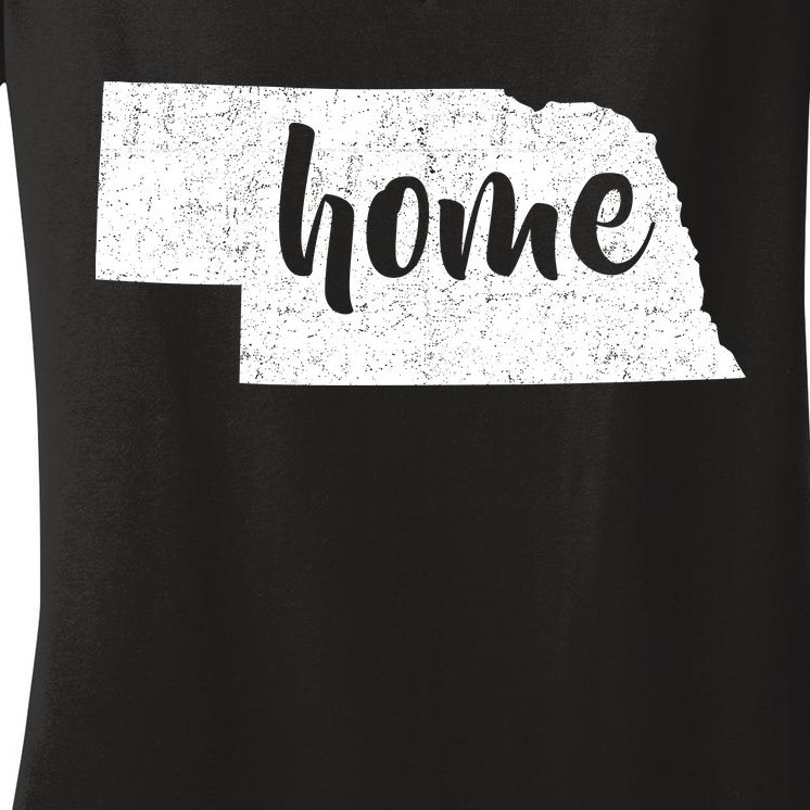 Nebraska Home State Women's V-Neck T-Shirt