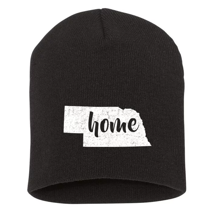 Nebraska Home State Short Acrylic Beanie