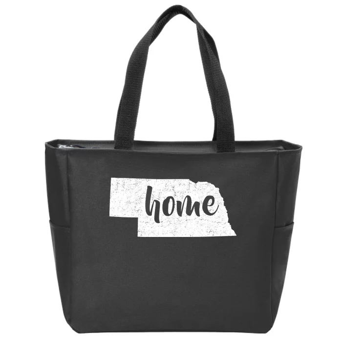 Nebraska Home State Zip Tote Bag