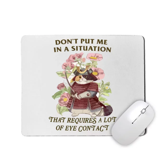 No Eye Contact Mousepad