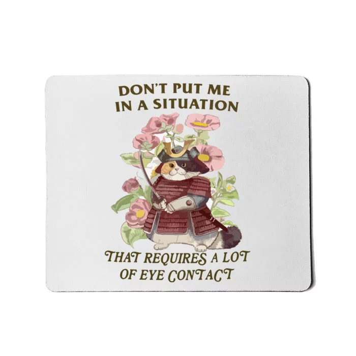 No Eye Contact Mousepad