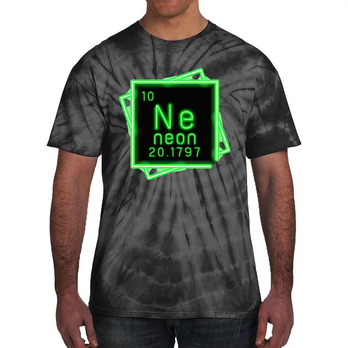 Neon Element Chemistry Periodic Table Science Nerd Tie-Dye T-Shirt