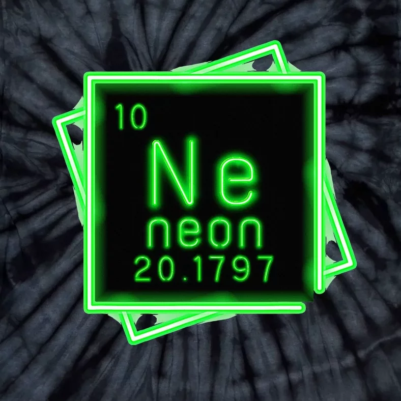 Neon Element Chemistry Periodic Table Science Nerd Tie-Dye T-Shirt