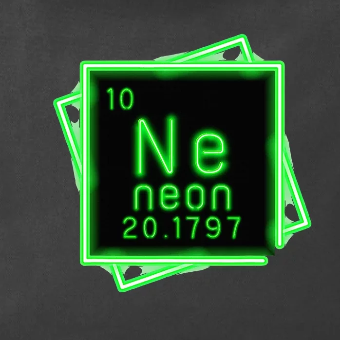 Neon Element Chemistry Periodic Table Science Nerd Zip Tote Bag