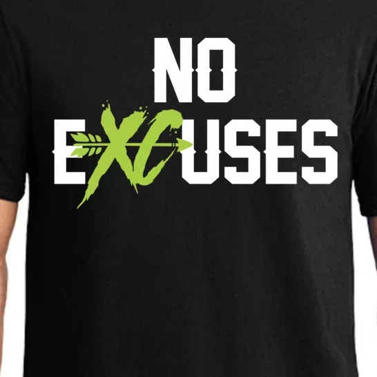 No Excuses Cross Country Track Running Jogger Funny Gift Meaningful Gift Pajama Set