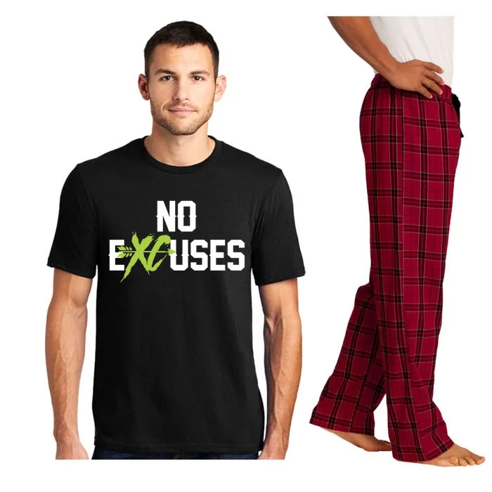 No Excuses Cross Country Track Running Jogger Funny Gift Meaningful Gift Pajama Set