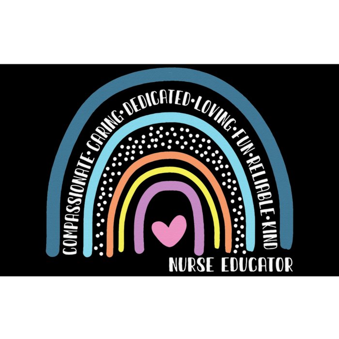 Nurse Educator Cute Rainbow Bumper Sticker