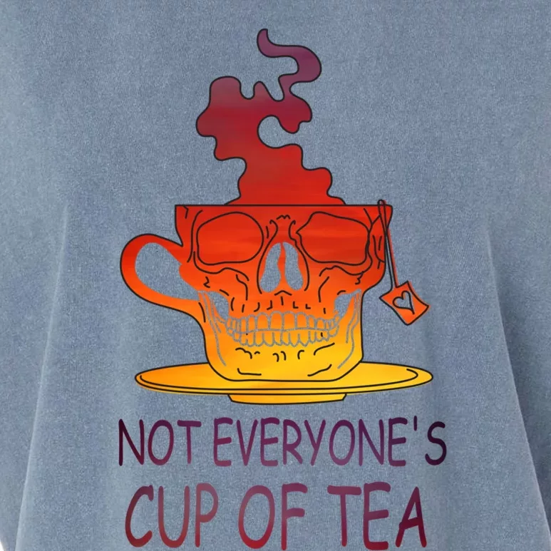 Not Everyones Cup Of Tea Coffeelover Morning Coffee Addict Gift Garment-Dyed Women's Muscle Tee