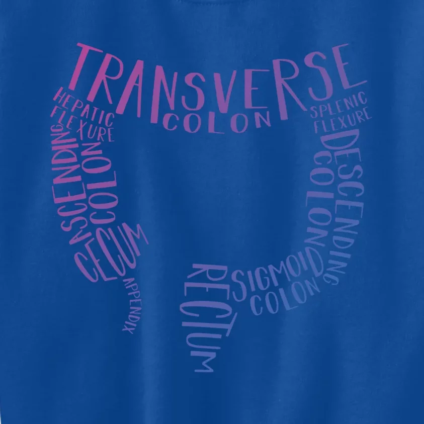 Nurse Endoscopy Colon Anatomy Mothers Day Gift Kids Sweatshirt