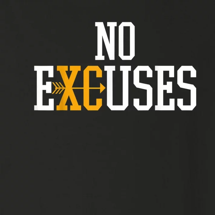 No Excuses Cross Country Track And Field Running Toddler Long Sleeve Shirt