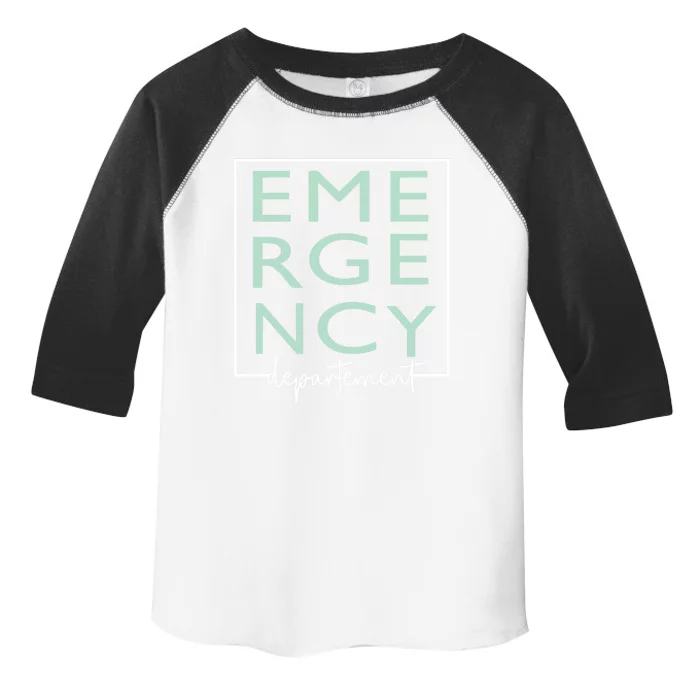 Nurse Emergency Departt Emergency Nursing Room Healthcare Gift Toddler Fine Jersey T-Shirt