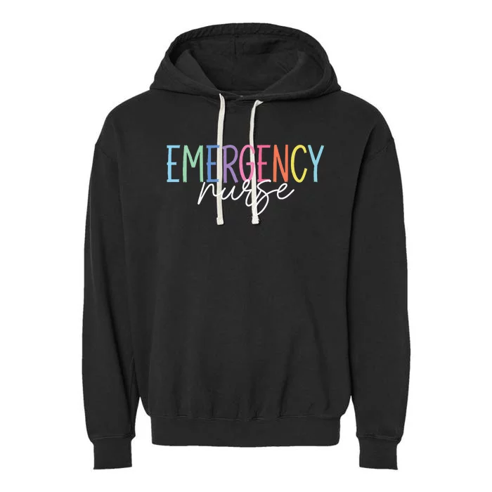 Nurse Emergency Department Emergency Nursing Room Healthcare Garment-Dyed Fleece Hoodie