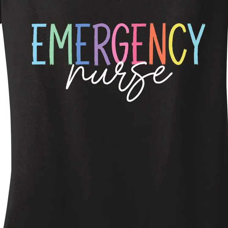 Nurse Emergency Department Emergency Nursing Room Healthcare Women's V-Neck T-Shirt