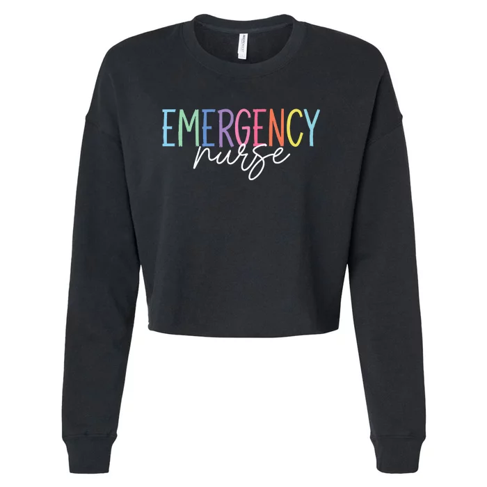 Nurse Emergency Department Emergency Nursing Room Healthcare Cropped Pullover Crew