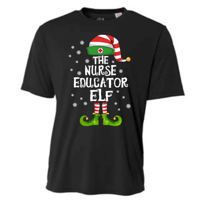 Nurse Educator Elf Family Matching Nursing Christmas Costume Great Gift Cooling Performance Crew T-Shirt