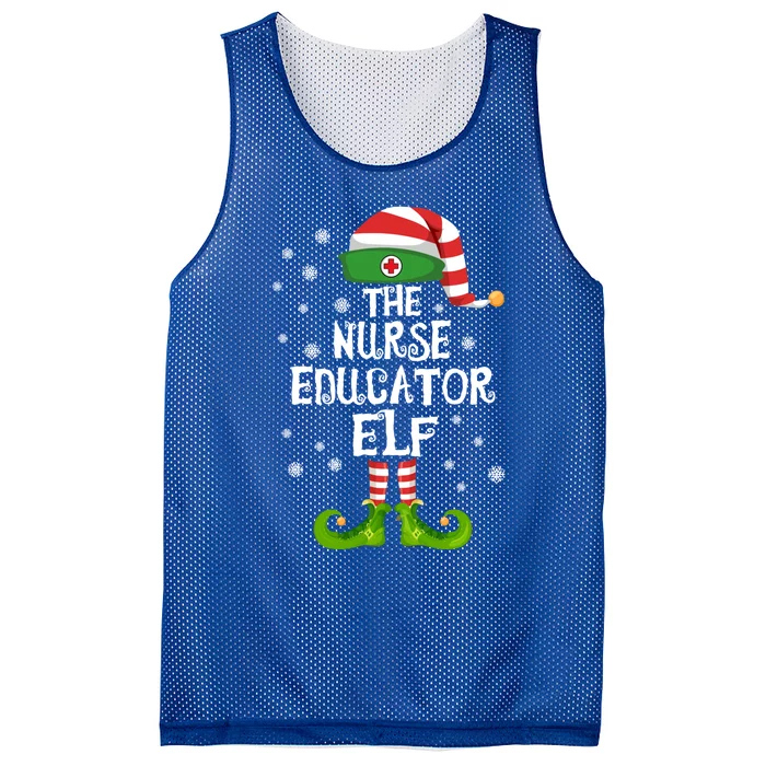 Nurse Educator Elf Family Matching Nursing Christmas Costume Great Gift Mesh Reversible Basketball Jersey Tank