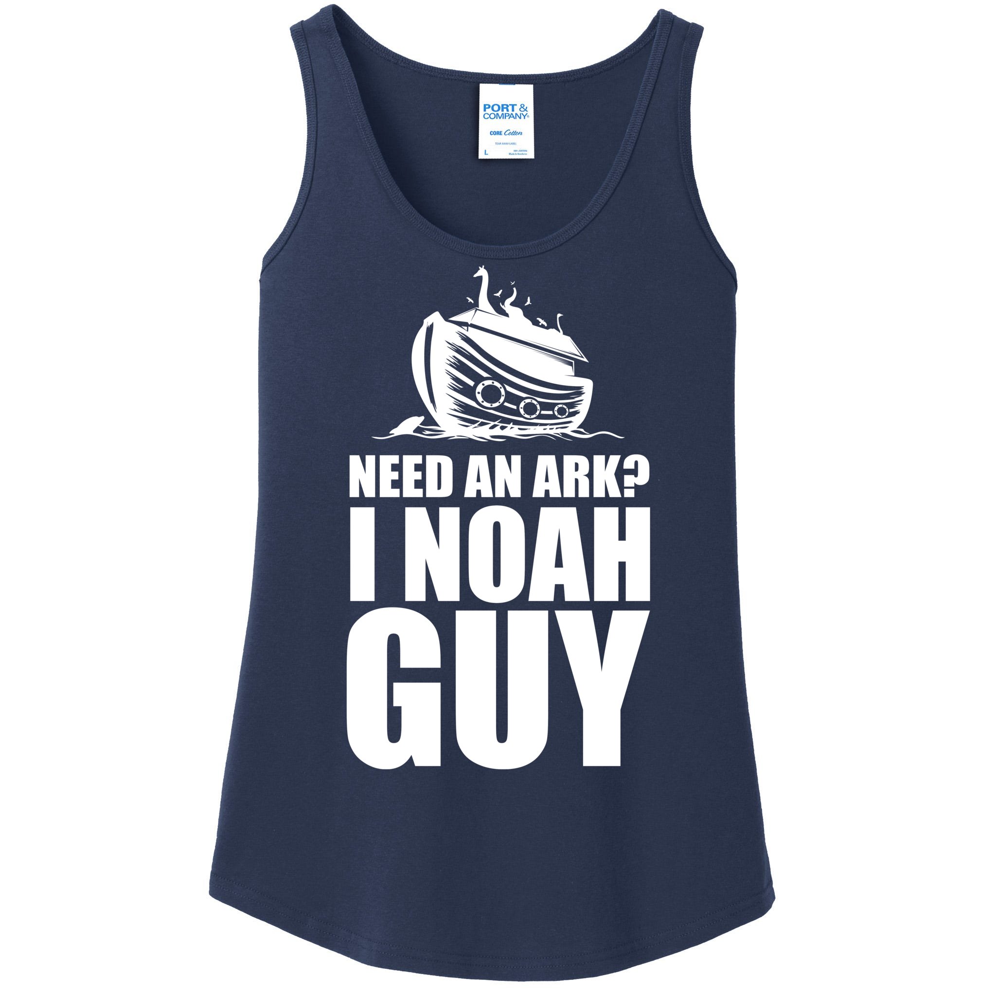 Need An Ark I Noah Guy Ladies Essential Tank | TeeShirtPalace