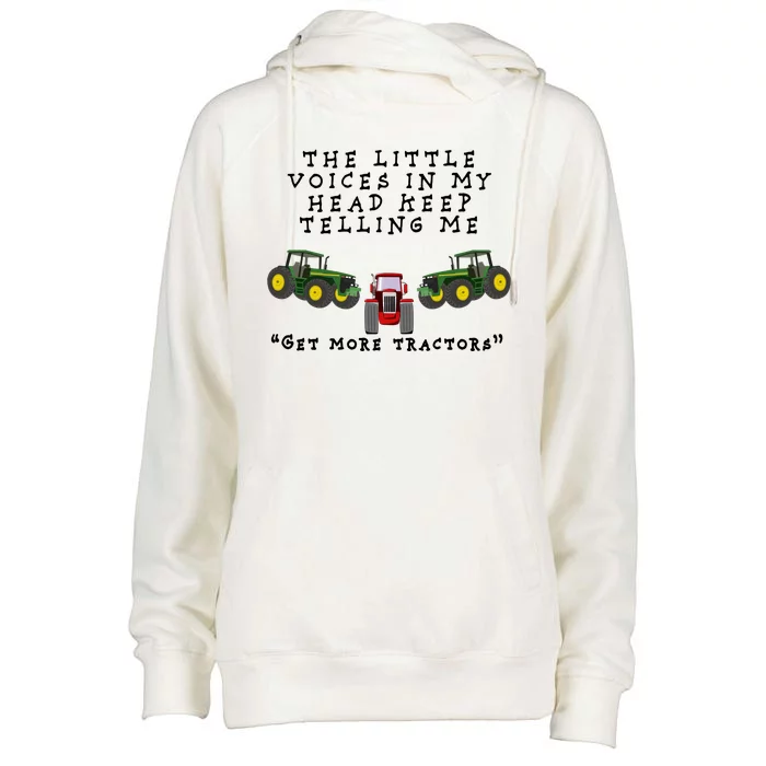 Need More Tractors Funny Farming Womens Funnel Neck Pullover Hood