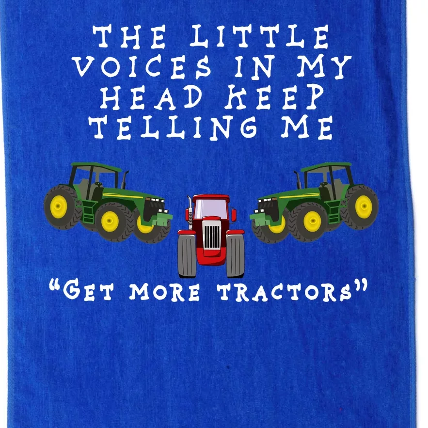 Need More Tractors Funny Farming Platinum Collection Golf Towel