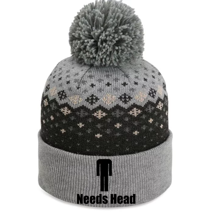 Needs Head The Baniff Cuffed Pom Beanie