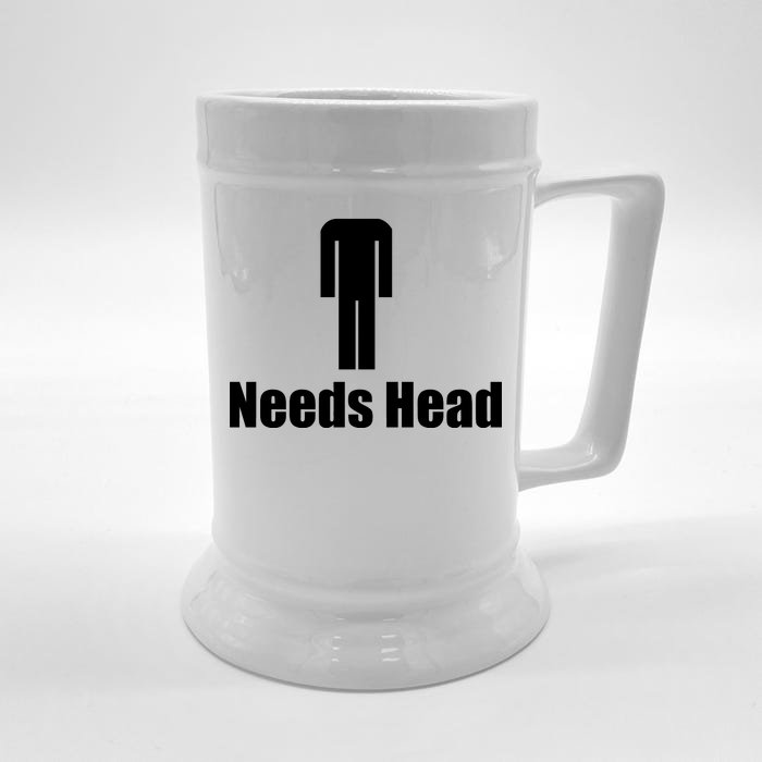 Needs Head Front & Back Beer Stein