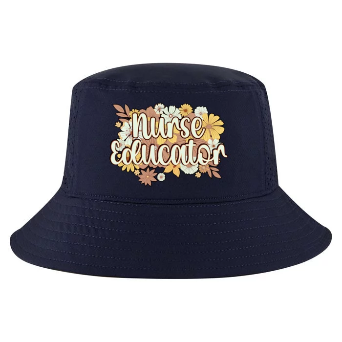 Nurse Educator Flowers Nursing Educator Cool Gift Cool Comfort Performance Bucket Hat