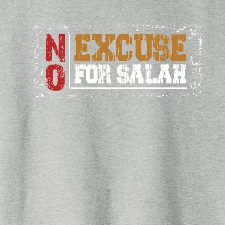 No Excuse For Salah Islamic Gift Women's Crop Top Tee