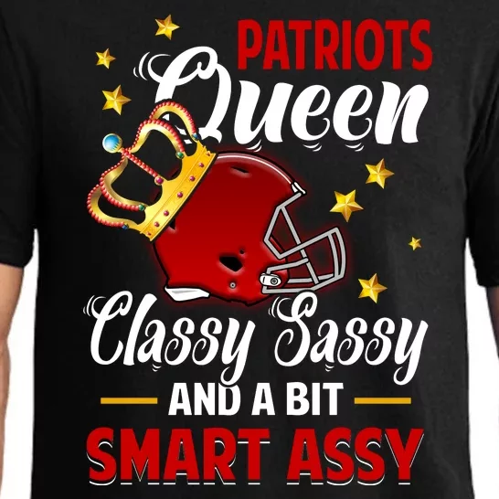 New England Football Queen Classy Sassy And A Bit Smart Assy Pajama Set