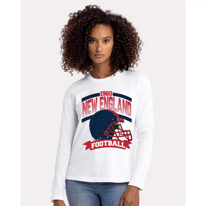 New England Football Team Supporter Womens Cotton Relaxed Long Sleeve T-Shirt