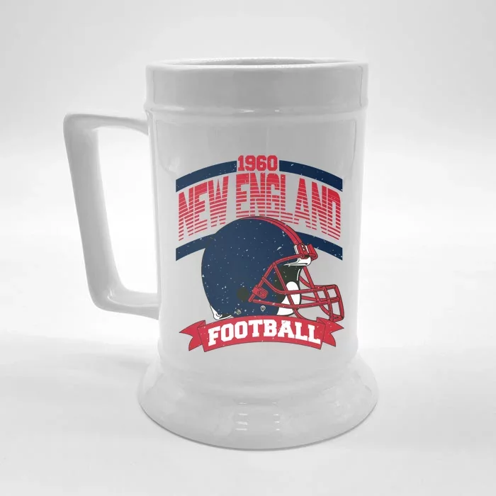 New England Football Team Supporter Front & Back Beer Stein