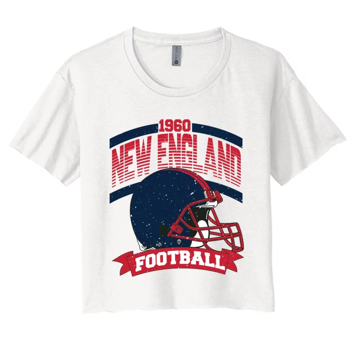 New England Football Team Supporter Women's Crop Top Tee