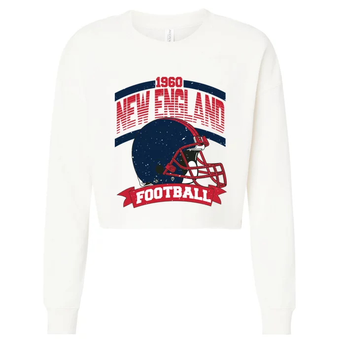 New England Football Team Supporter Cropped Pullover Crew