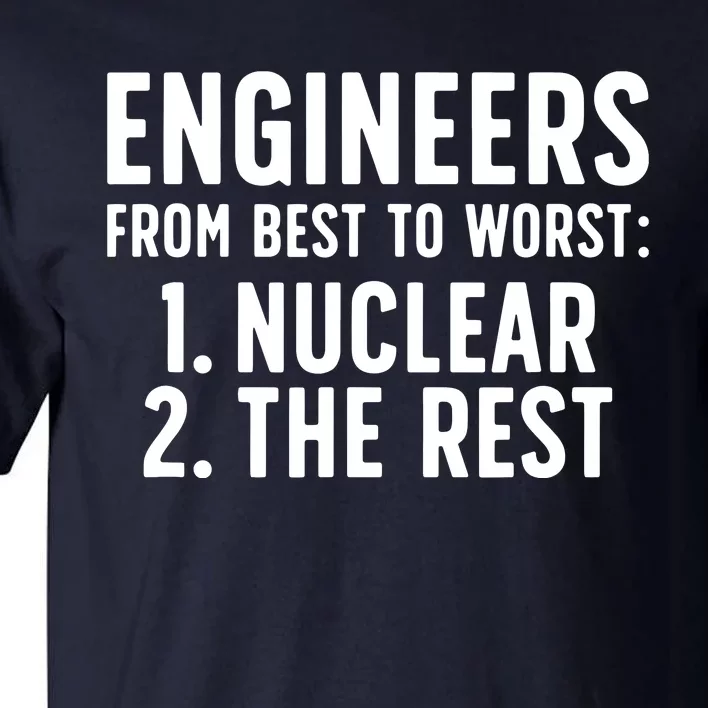 Nuclear Engineer Funny Nuclear Engineering Tall T-Shirt