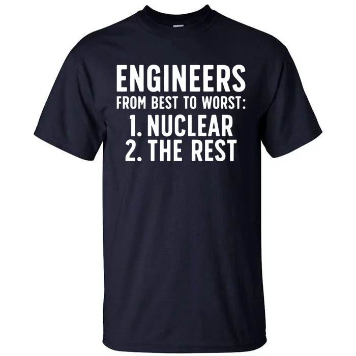 Nuclear Engineer Funny Nuclear Engineering Tall T-Shirt