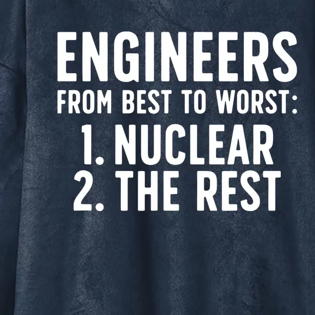 Nuclear Engineer Funny Nuclear Engineering Hooded Wearable Blanket