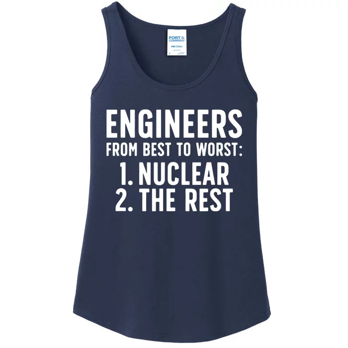 Nuclear Engineer Funny Nuclear Engineering Ladies Essential Tank