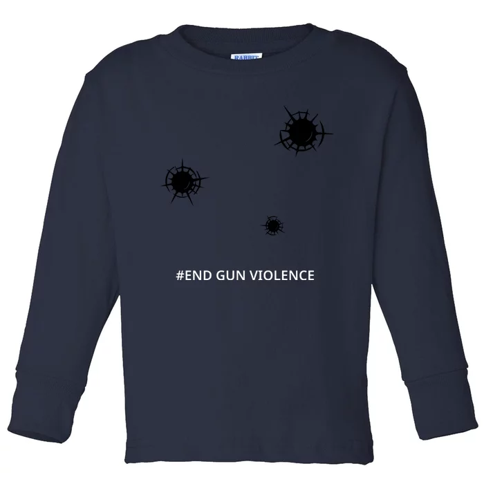 National End Gun Violence Awareness Day Enough End Gun Toddler Long Sleeve Shirt